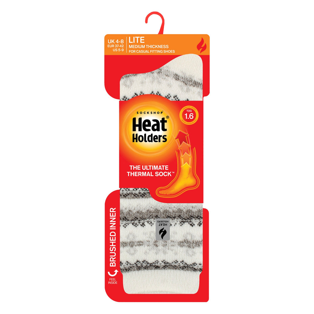 Heat Holders Lite Womens Thermal Lite Patterned Socks for Winter