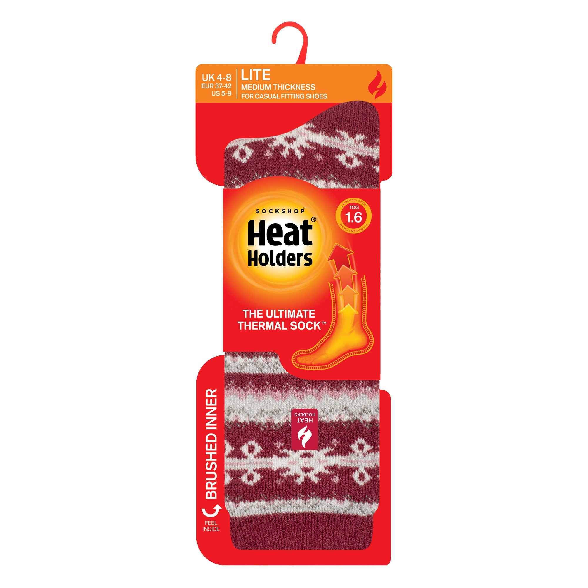 Heat Holders Lite Womens Thermal Lite Patterned Socks for Winter