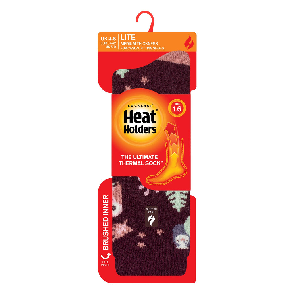 Heat Holders Lite Womens Thermal Lite Patterned Socks for Winter