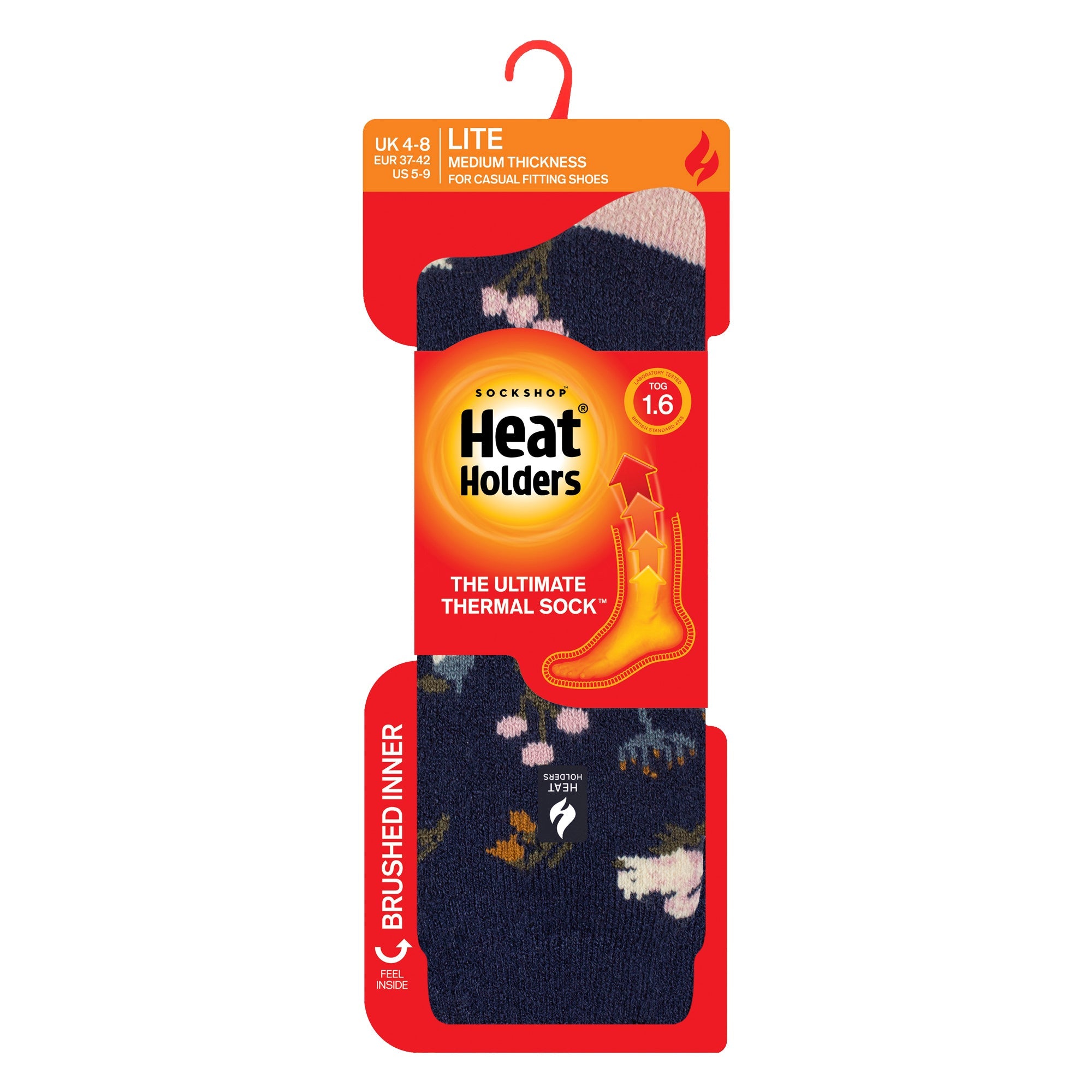 Heat Holders Lite Womens Thermal Lite Patterned Socks for Winter