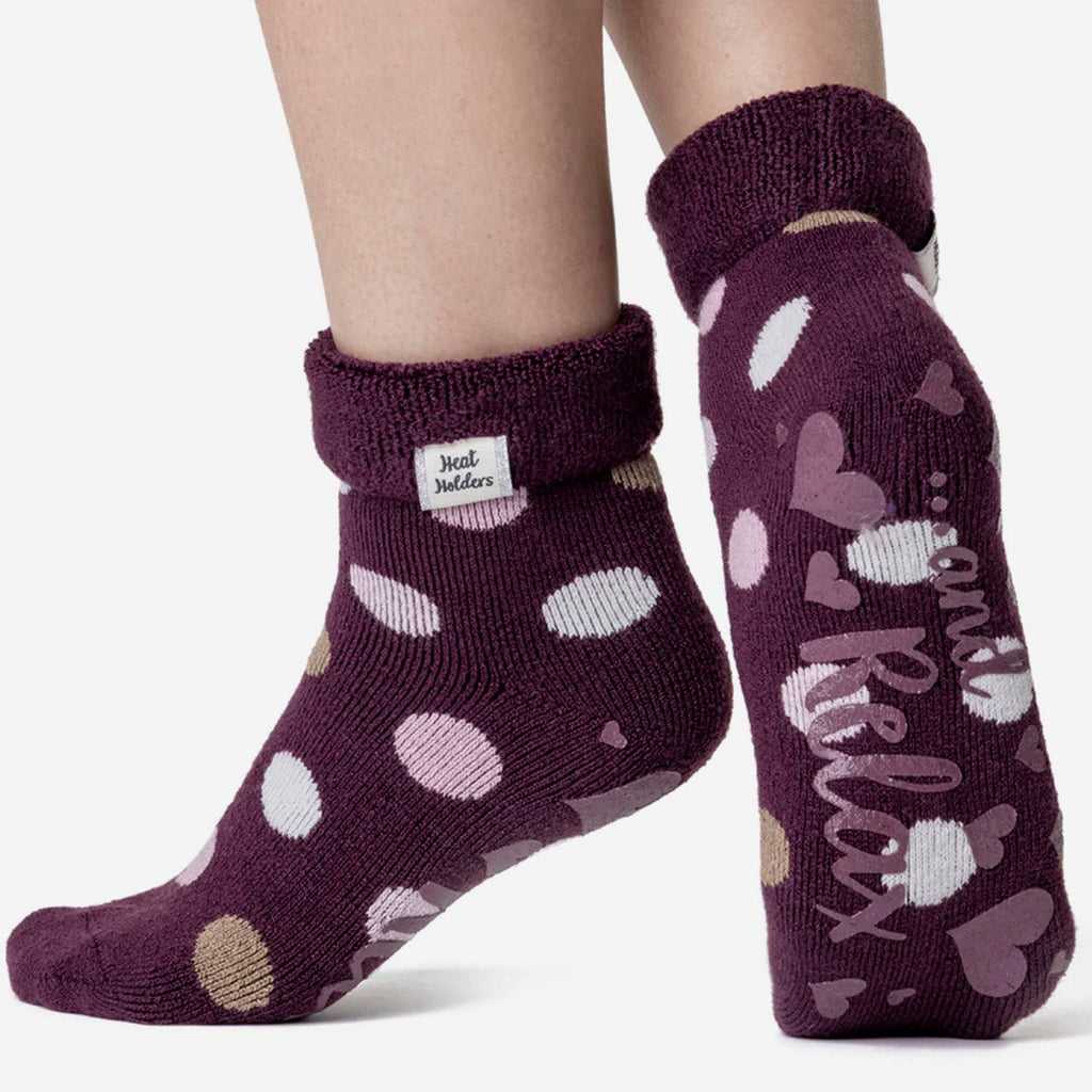 Heat Holders Cozy Turn Over Cuff Lounge Socks Warm Winter Socks for Women