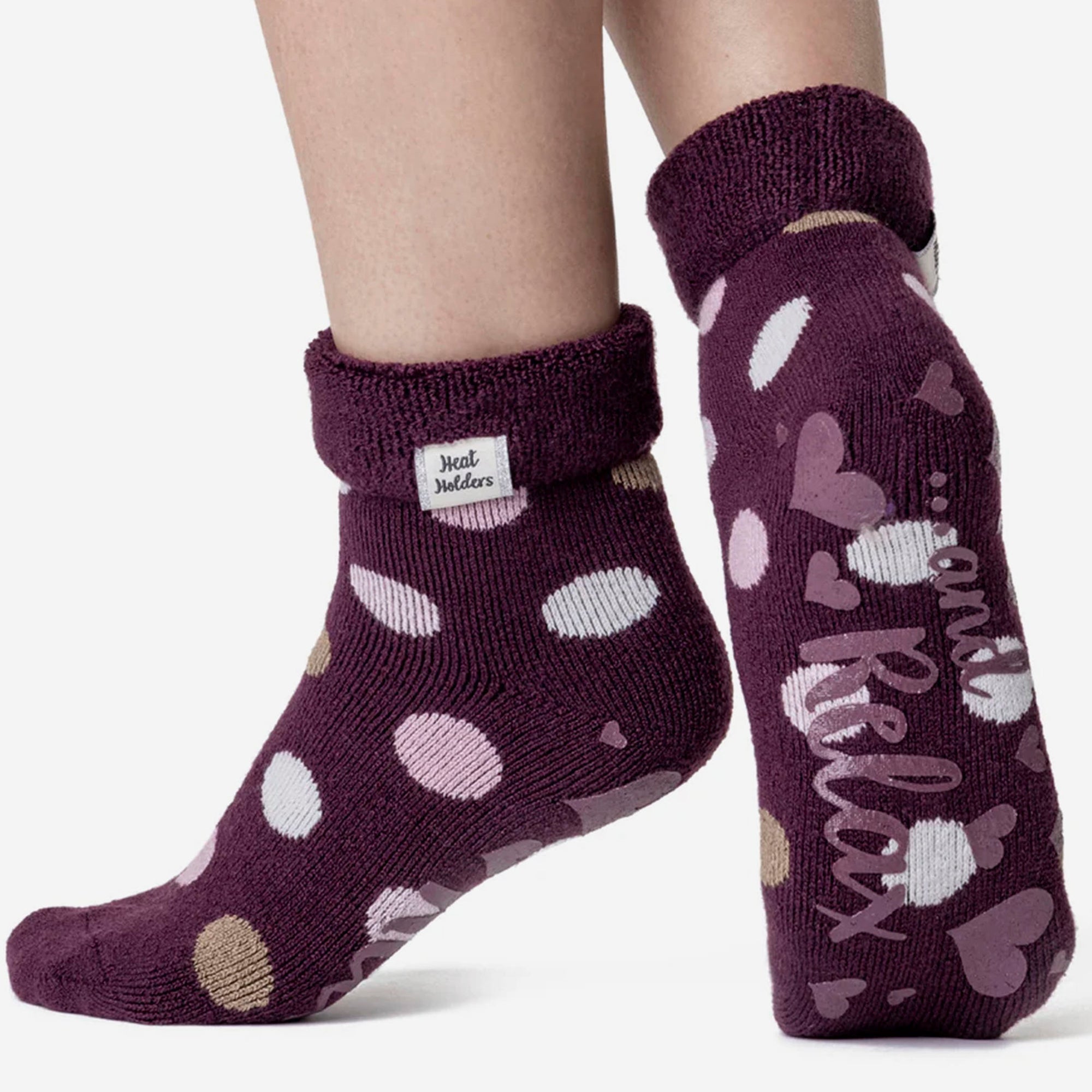 Heat Holders Cozy Turn Over Cuff Lounge Socks Warm Winter Socks for Women
