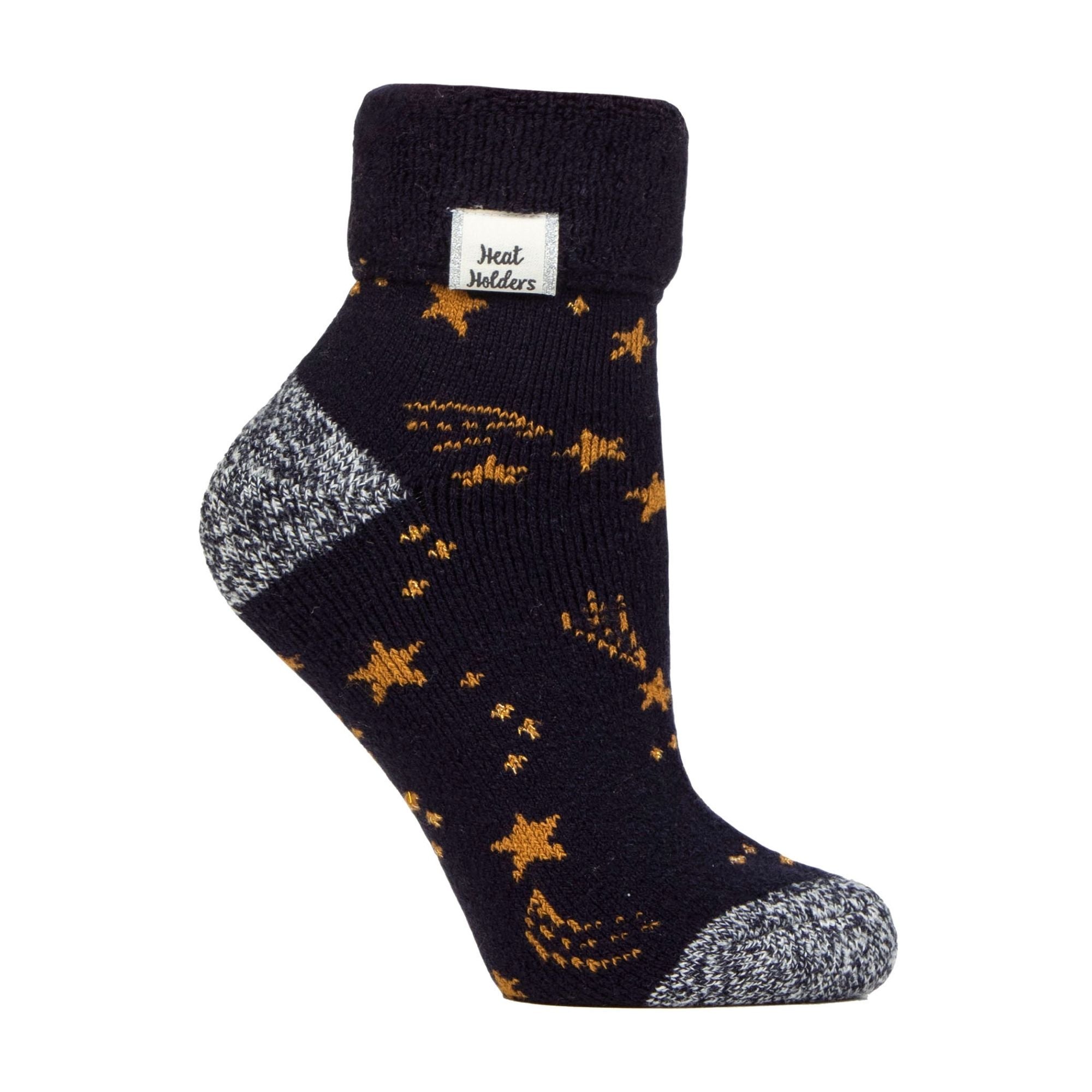 Heat Holders Cozy Turn Over Cuff Lounge Socks Warm Winter Socks for Women