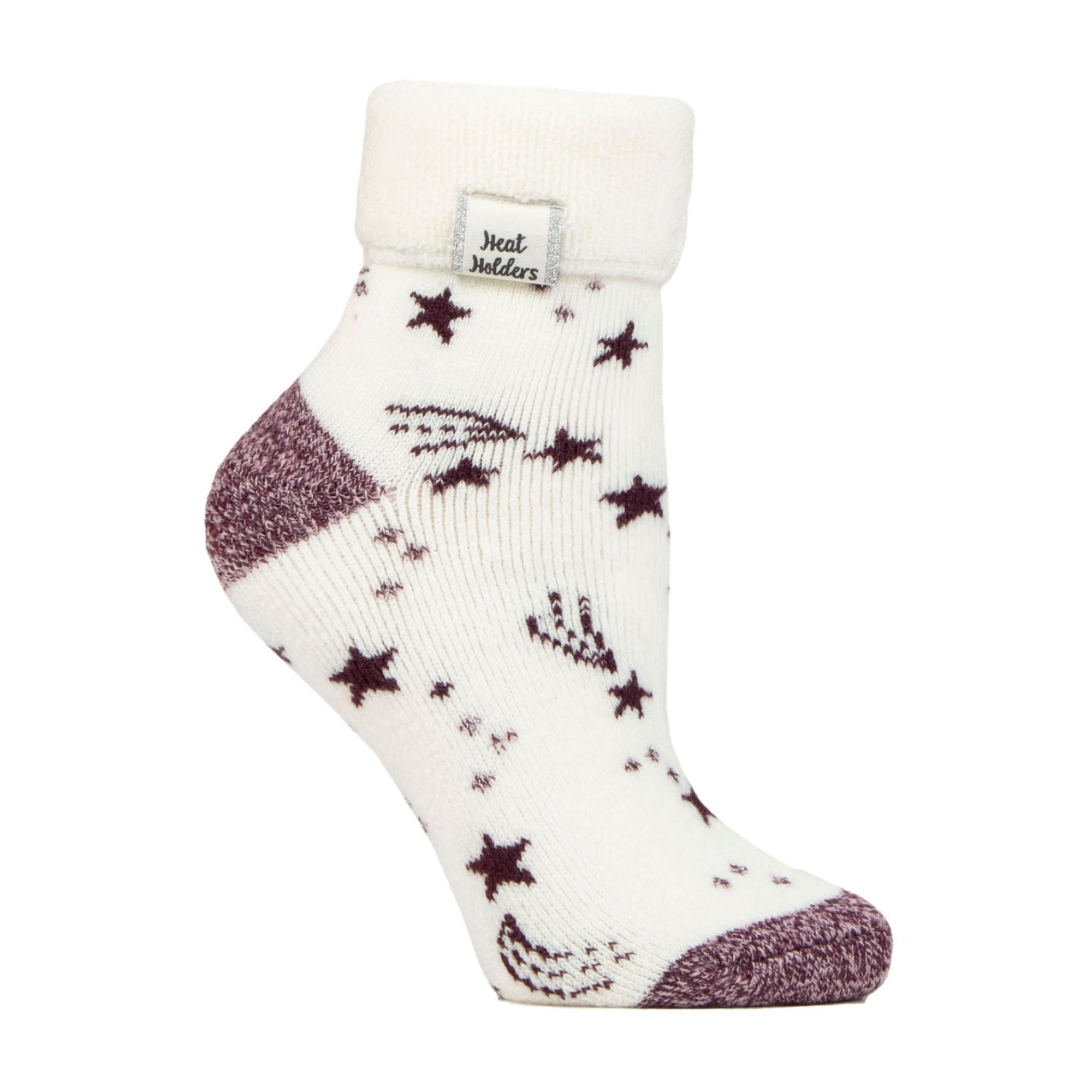 Heat Holders Cozy Turn Over Cuff Lounge Socks Warm Winter Socks for Women