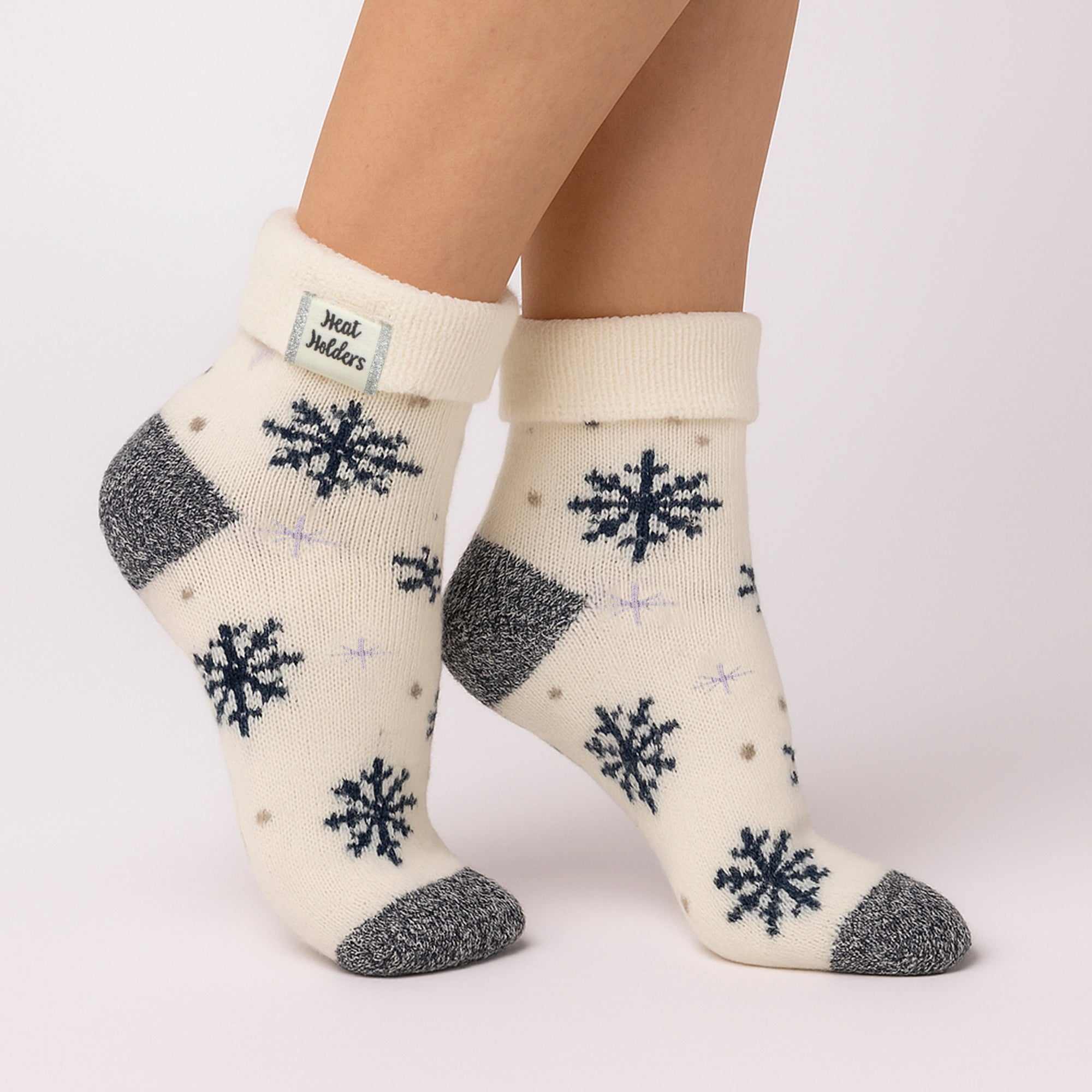 Heat Holders Cozy Turn Over Cuff Lounge Socks Warm Winter Socks for Women