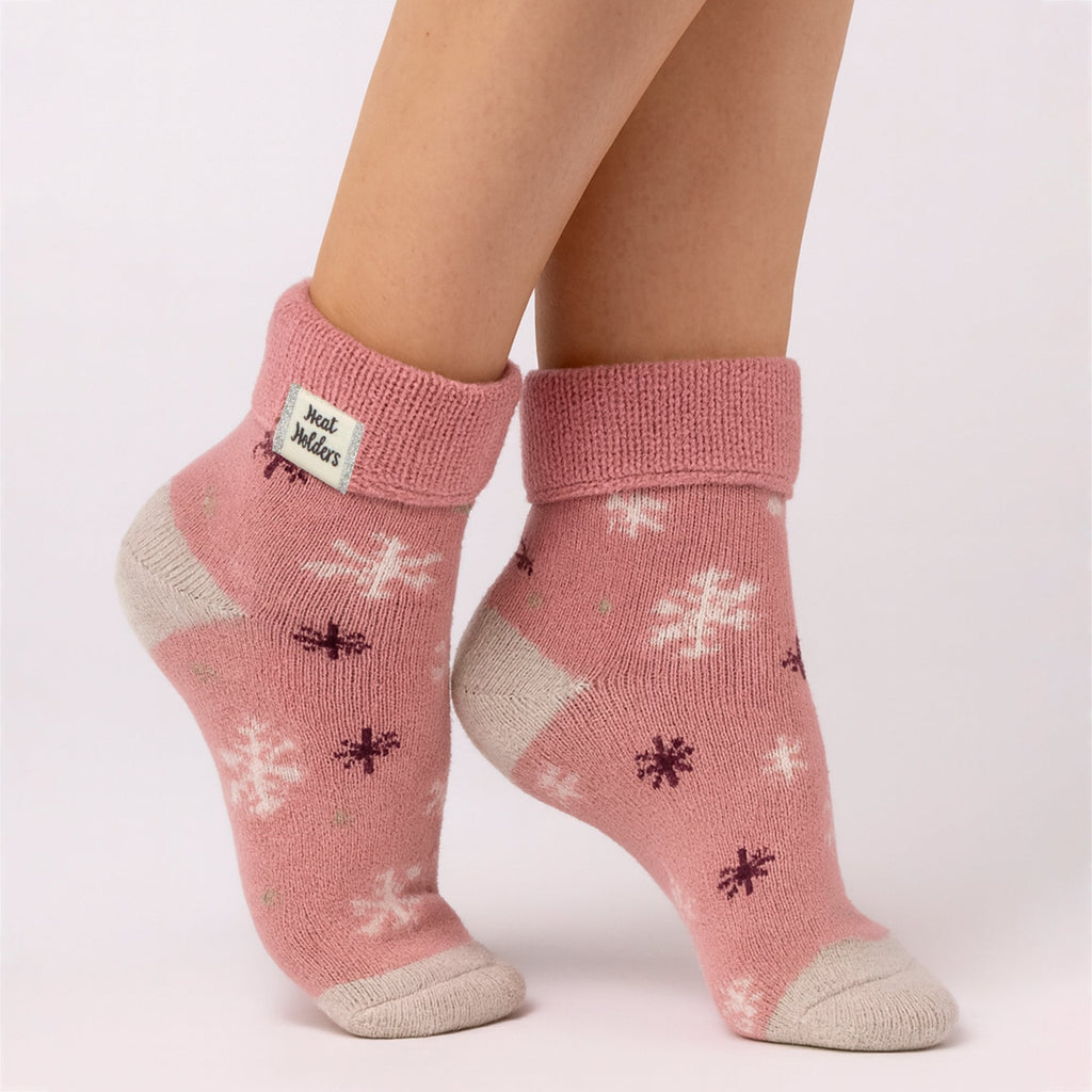 Heat Holders Cozy Turn Over Cuff Lounge Socks Warm Winter Socks for Women
