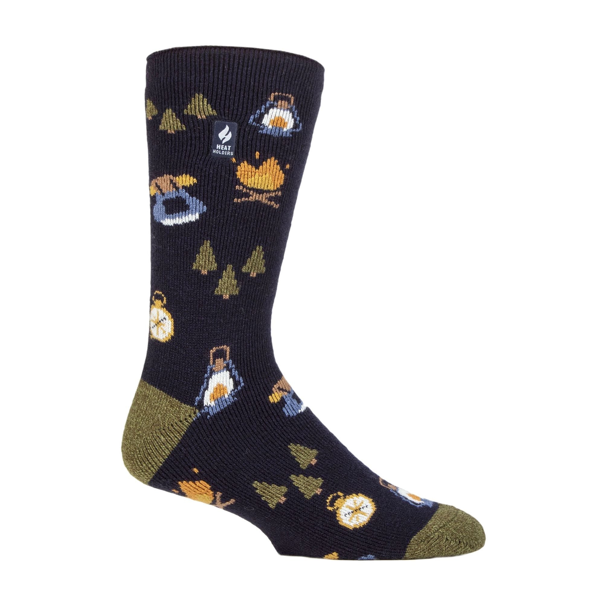 Heat Holders Mens Hobby Activity Patterned Lightweight Thermal Lite Socks