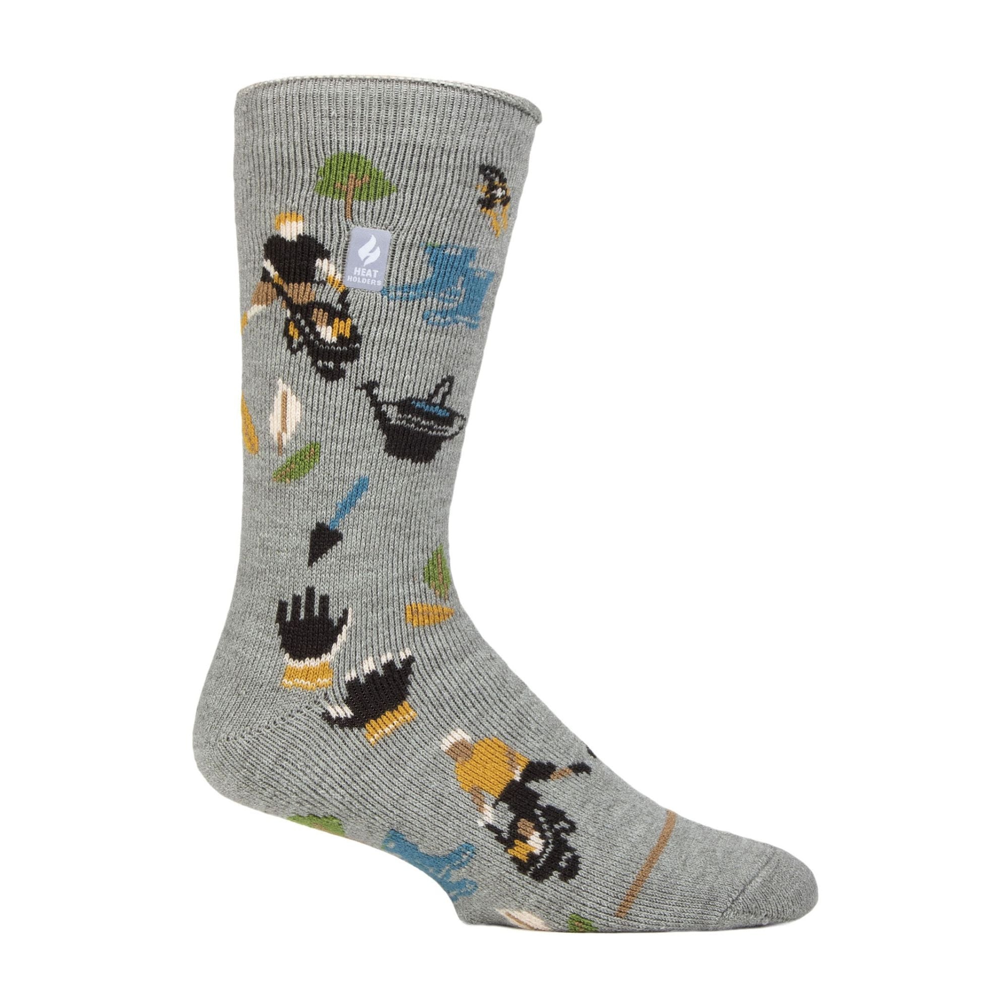 Heat Holders Mens Hobby Activity Patterned Lightweight Thermal Lite Socks
