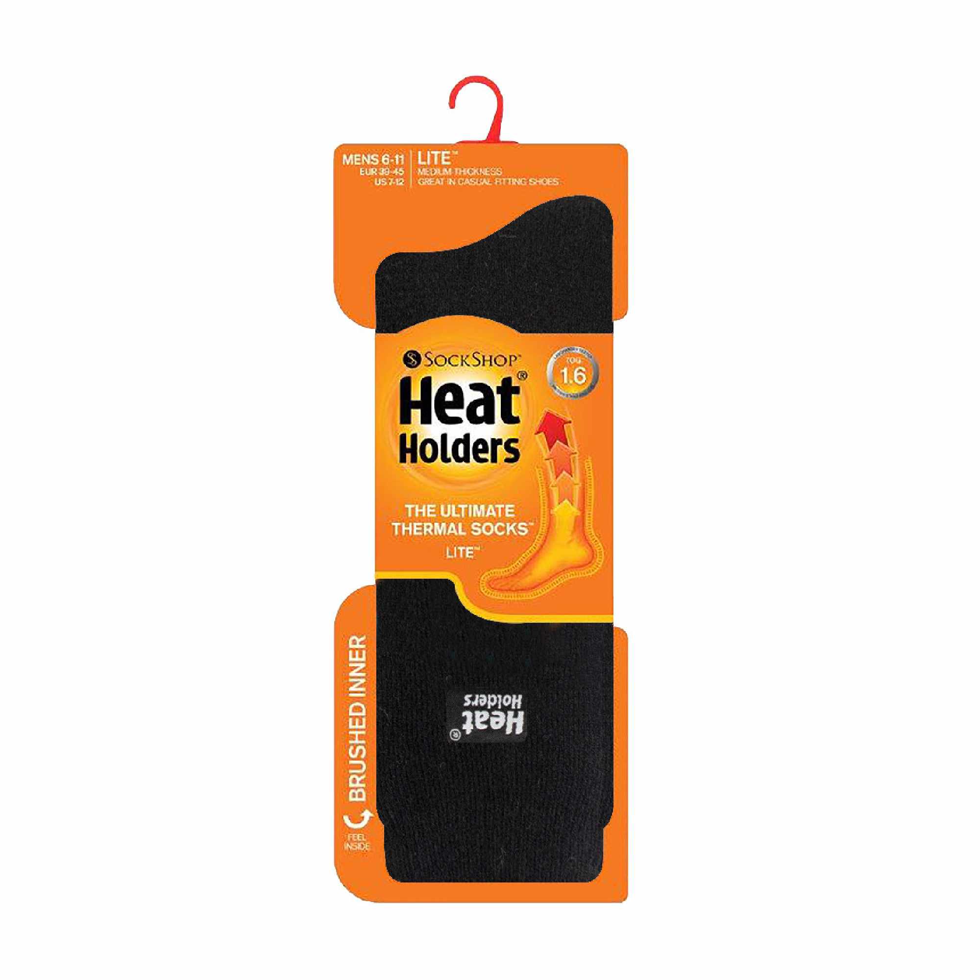 Heat Holders 3 Pairs Mens Thin Lightweight Thermal Dress Socks for Winter