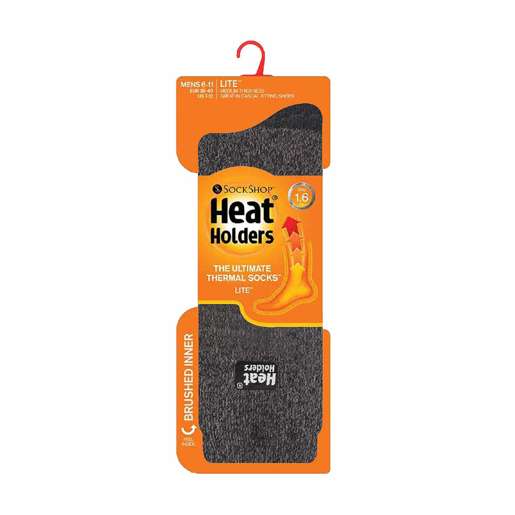 Heat Holders 3 Pairs Mens Thin Lightweight Thermal Dress Socks for Winter