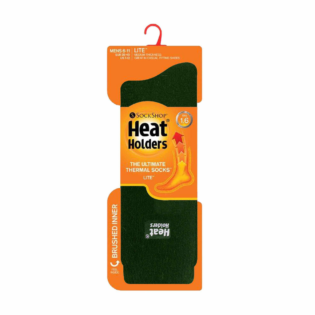 Heat Holders 3 Pairs Mens Thin Lightweight Thermal Dress Socks for Winter