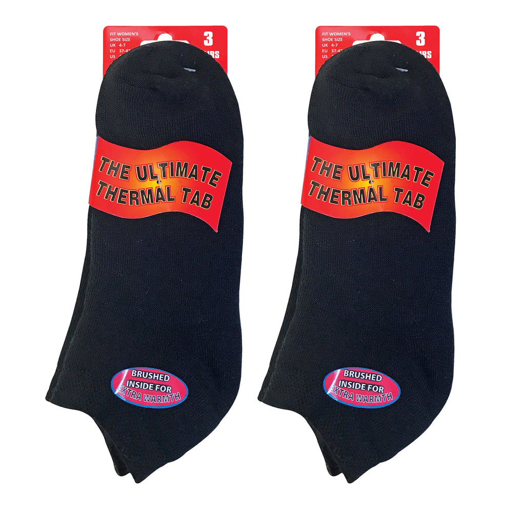 Sock Snob Womens Cushioned Low Cut Ankle Thermal Trainer Socks Multipack Options