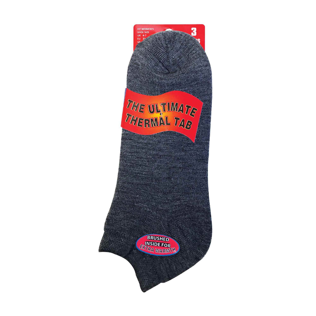 Sock Snob Womens Cushioned Low Cut Ankle Thermal Trainer Socks Multipack Options