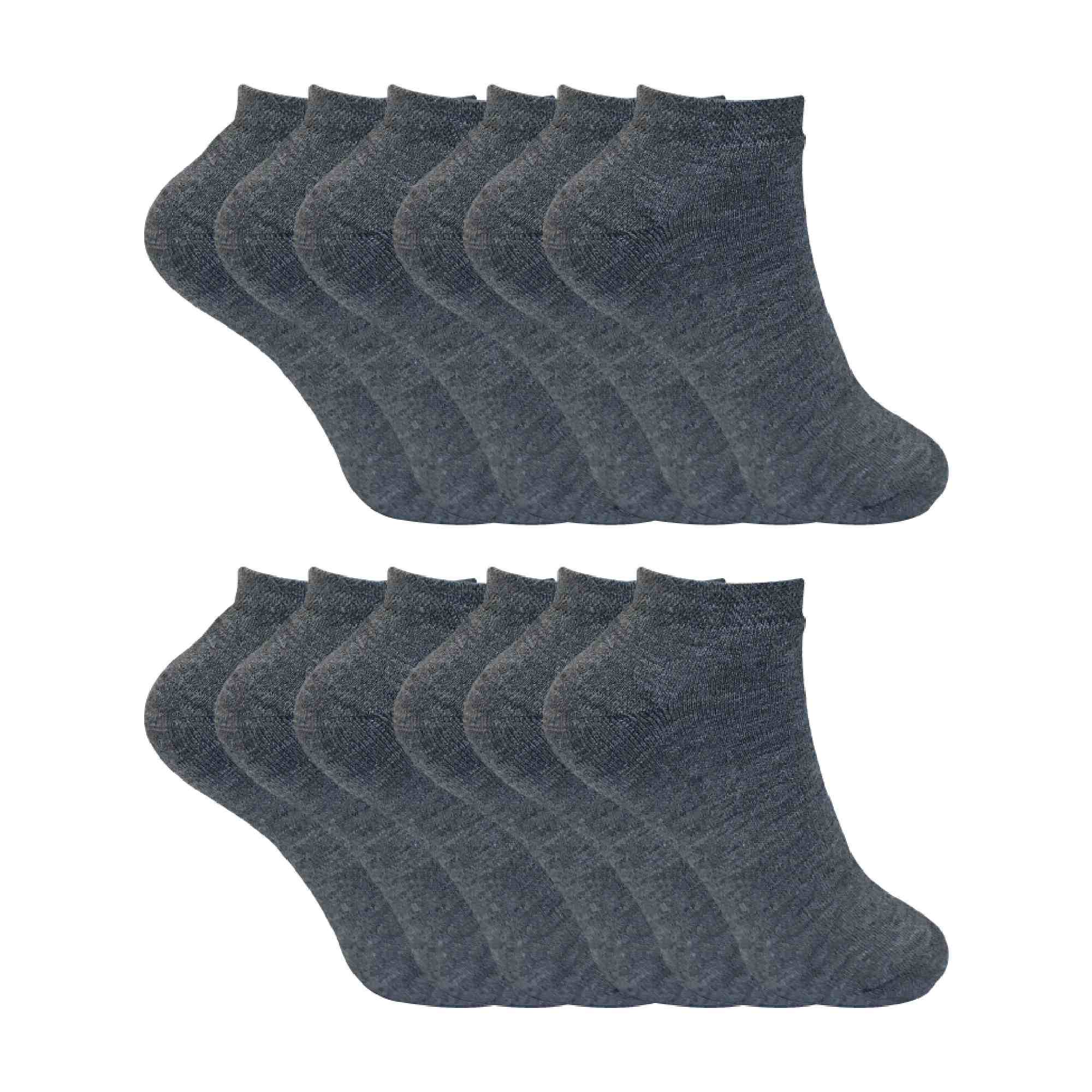 Sock Snob Womens Cushioned Low Cut Ankle Thermal Trainer Socks Multipack Options