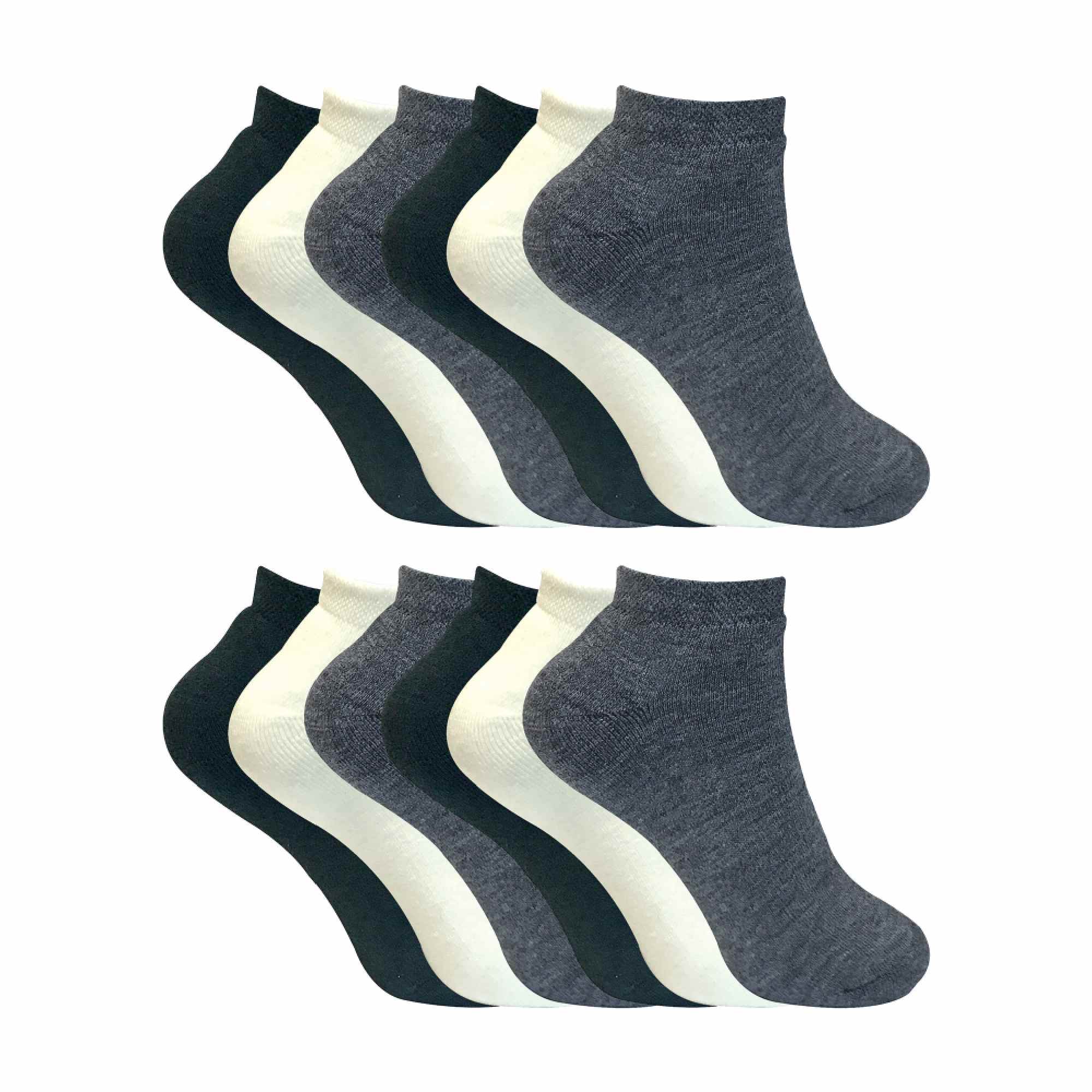 Sock Snob Womens Cushioned Low Cut Ankle Thermal Trainer Socks Multipack Options