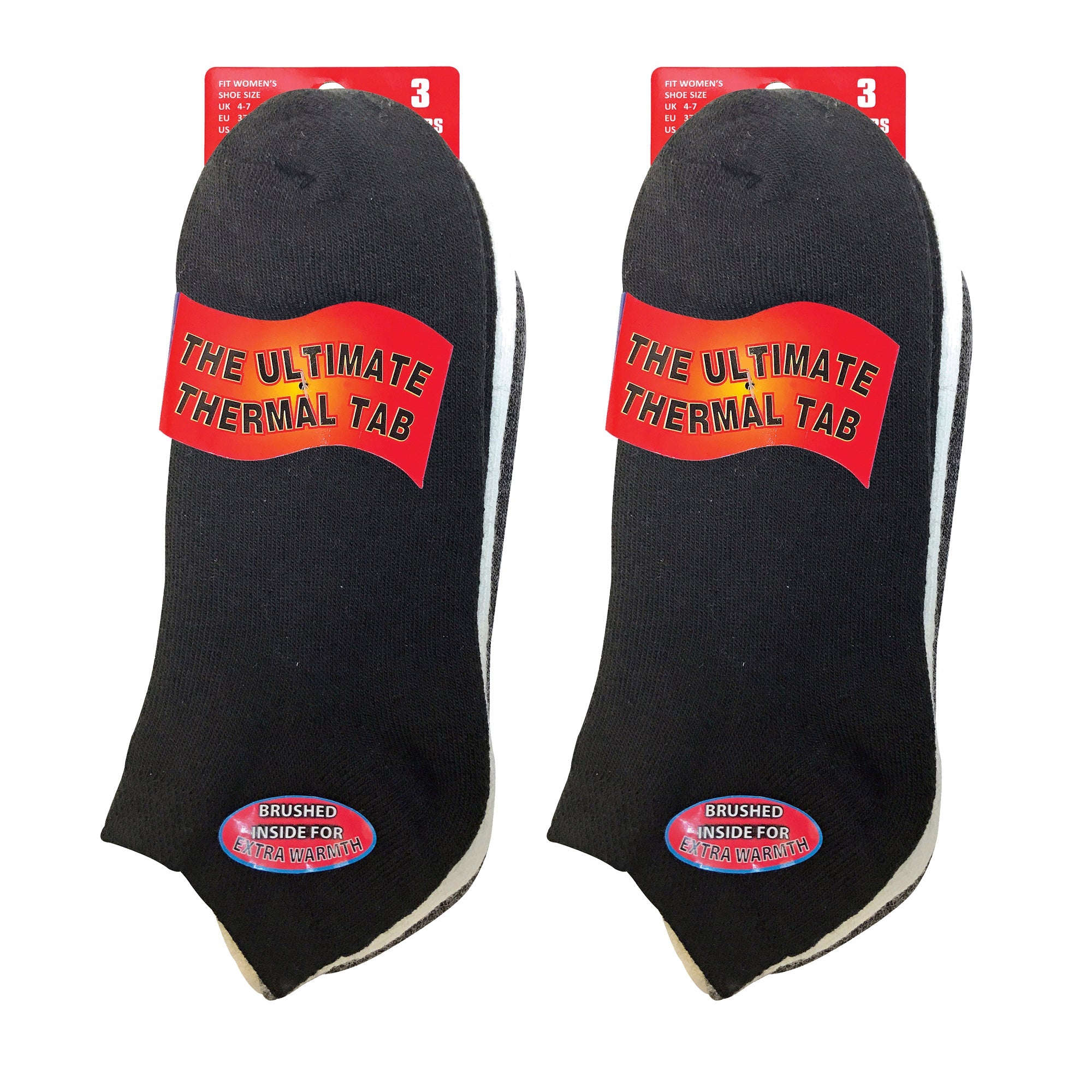 Sock Snob Womens Cushioned Low Cut Ankle Thermal Trainer Socks Multipack Options