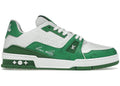 Louis Vuitton Denim Trainer #54 Signature Green White Trainers
