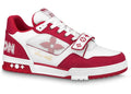 Louis Vuitton Denim Trainer Red Monogram Denim Trainers