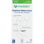 Saphena Anti 2 Pairs Graduated Compression Below Knee Anti Embolism Socks