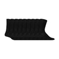 Gentle Grip 9 Pairs Non Elastic Cotton Mens Socks with Loose Top