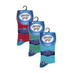 Gentle Grip 9 Pairs Non Elastic Cotton Mens Socks with Loose Top