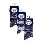 Gentle Grip 9 Pairs Non Elastic Cotton Mens Socks with Loose Top