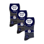 Gentle Grip 9 Pairs Non Elastic Cotton Mens Socks with Loose Top