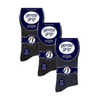 Gentle Grip 9 Pairs Non Elastic Cotton Mens Socks with Loose Top