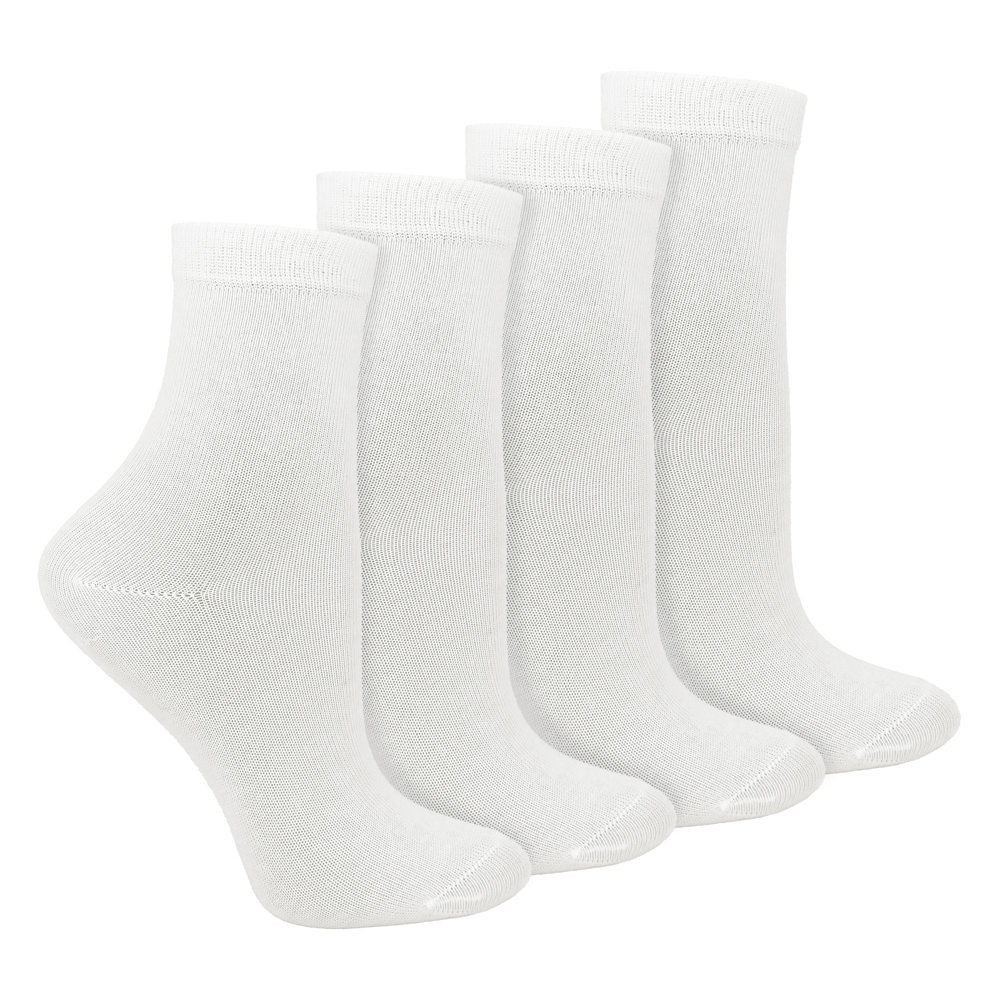 Steven 4 Pairs Childrens Organic Cotton Sensory Socks - Seamless Socks for Boys and Girls