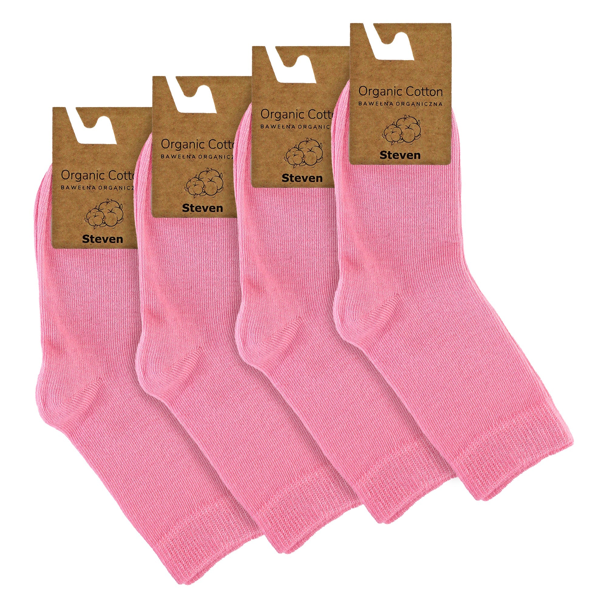 Steven 4 Pairs Childrens Organic Cotton Sensory Socks - Seamless Socks for Boys and Girls