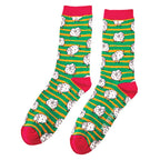 Sock Snob 1 Pack Mens Novelty Green Sheep Bamboo Socks