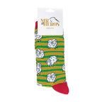 Sock Snob 1 Pack Mens Novelty Green Sheep Bamboo Socks