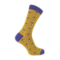 Sock Snob 1 Pack Mens Novelty Yellow Honey Bee Bamboo Socks