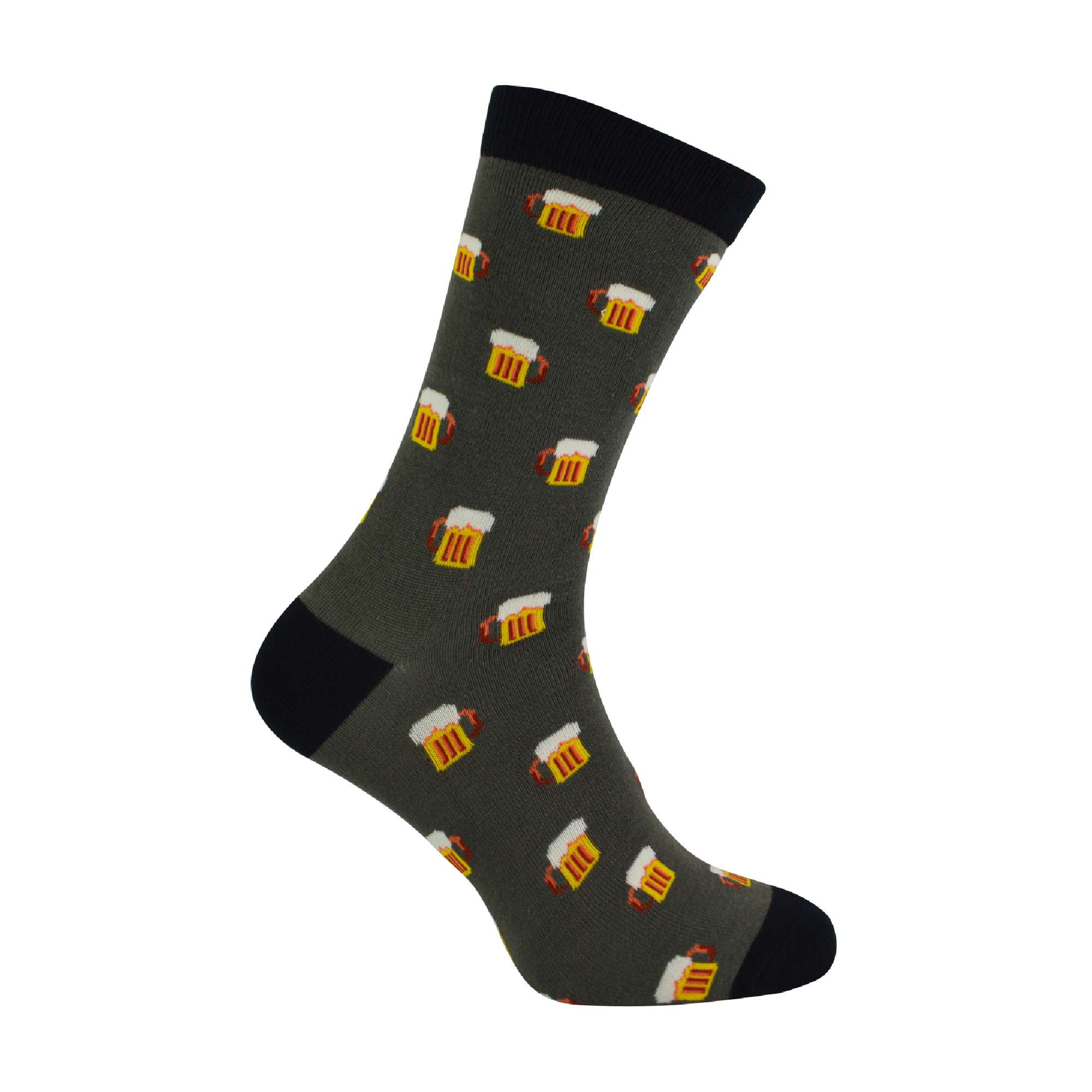 Sock Snob 1 Pack Mens Novelty Beer Patterned Bamboo Socks