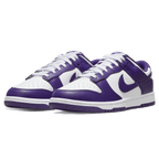 Nike Dunk Low Court Purple trainers top view showing laces