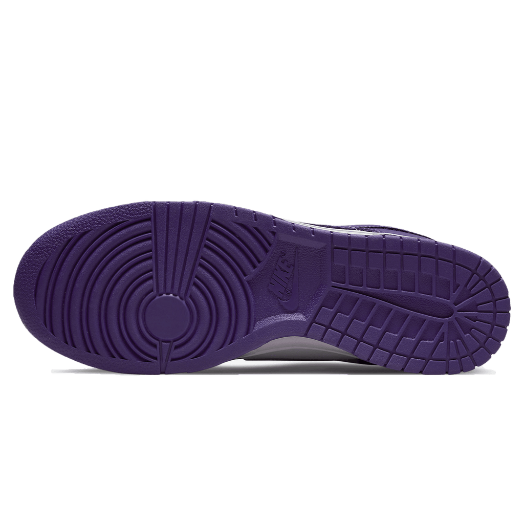 Nike Dunk Low Court Purple trainers sole detail