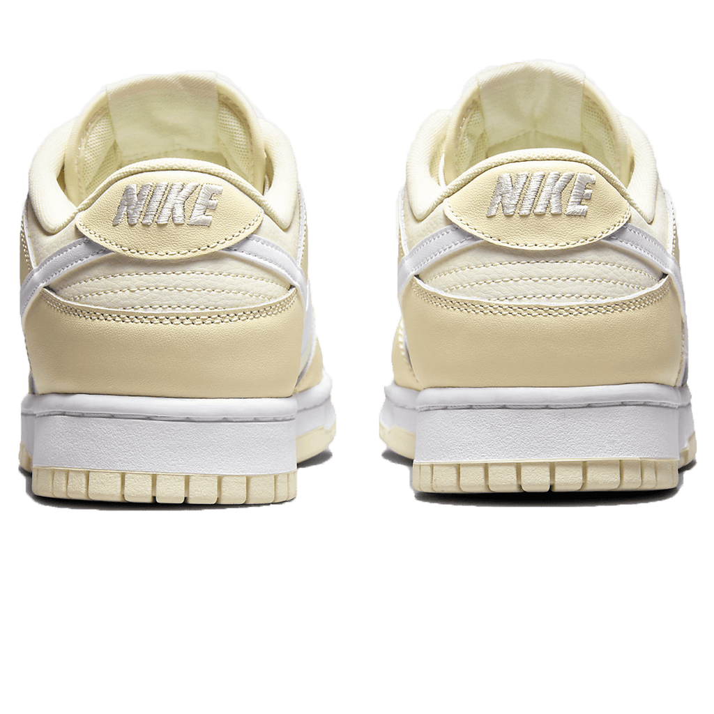 Nike Dunk Low Coconut Milk trainers top view showing laces