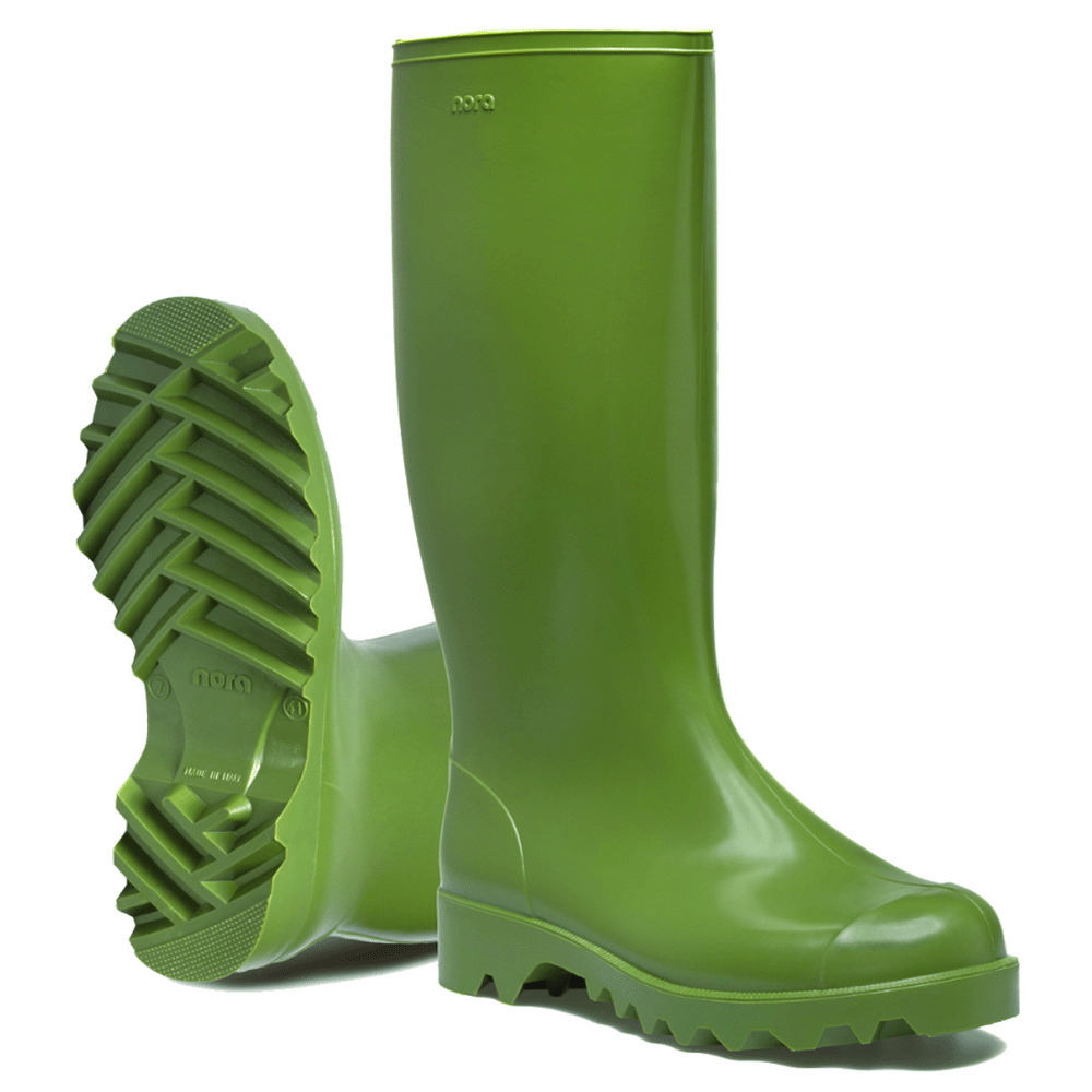 Nora Dolomite Unlined Pvc Wellington Boots Green