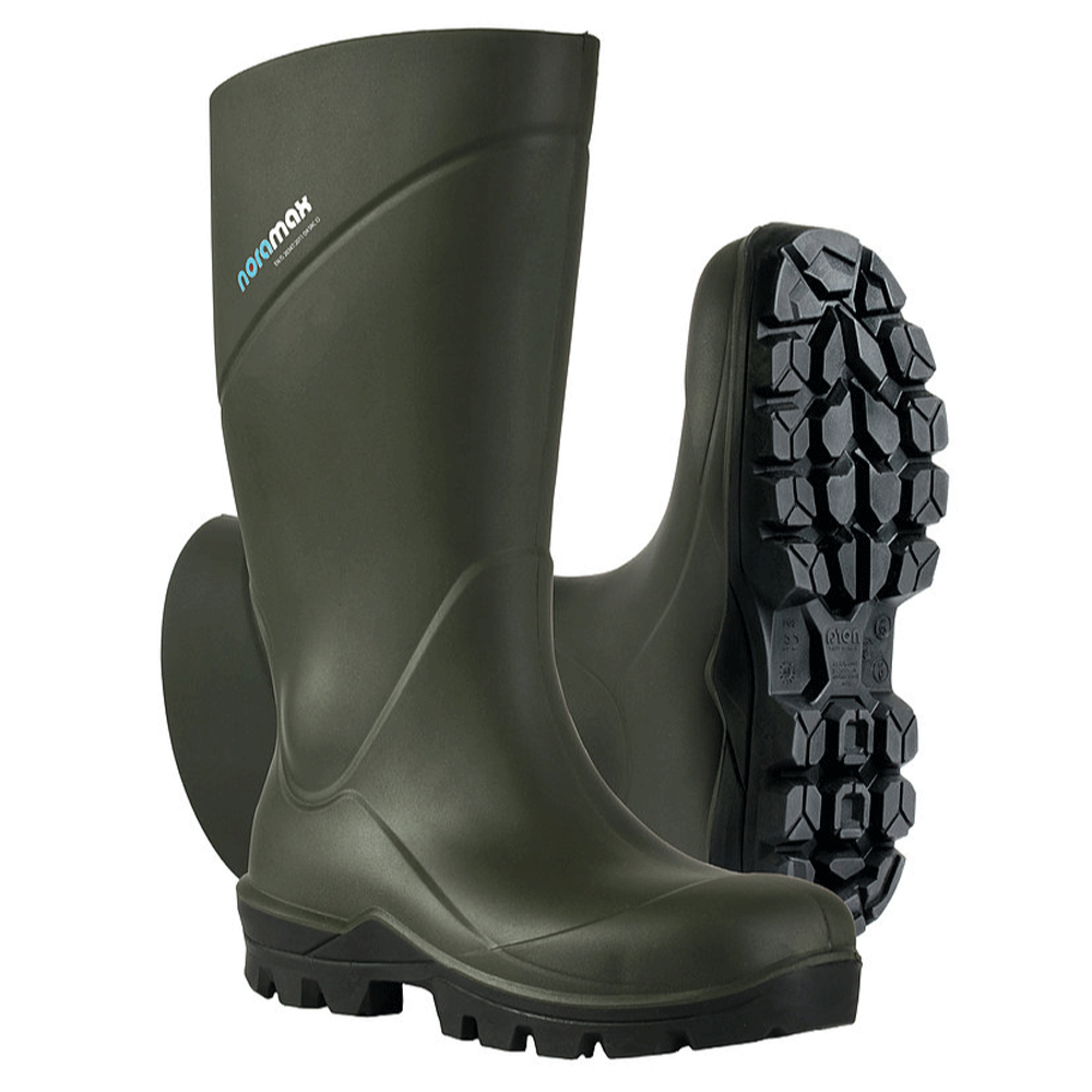 Noramax Pro S5 Steel Toe Cap Wellington Boots Olive