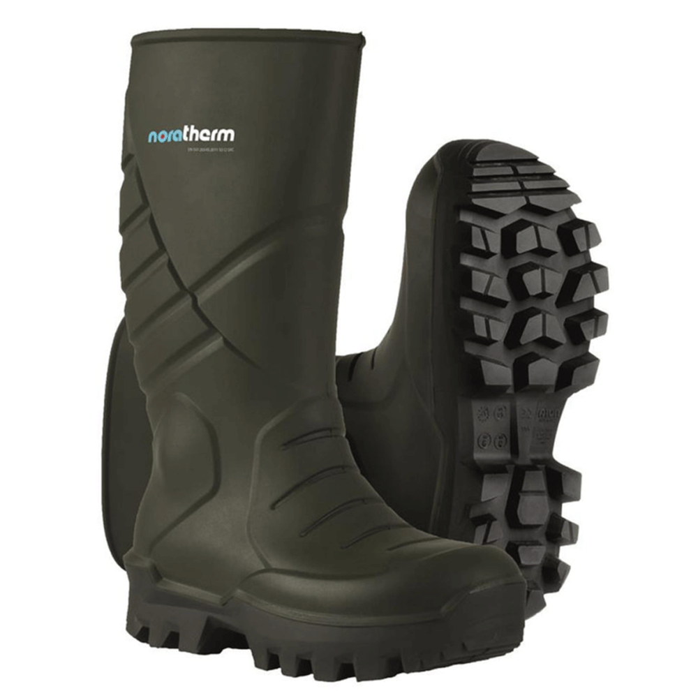 Noramax Therm S5 Insulated Steel Toe Cap Wellington Boots Olive