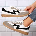 Womens Leather Breathable Height Increasing Platform Black Trainers