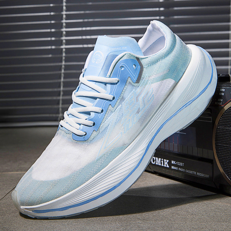 Unisex Breathable Mesh Lightweight Low Top Lace Up Running Trainers