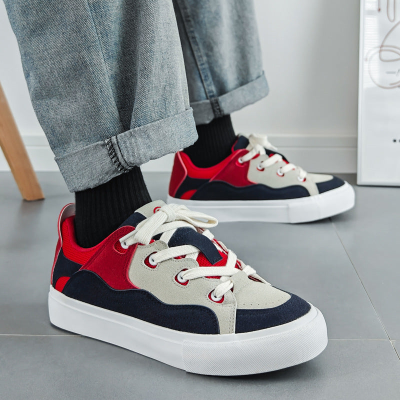 Unisex Canvas Lace Up Round Toe Trainers