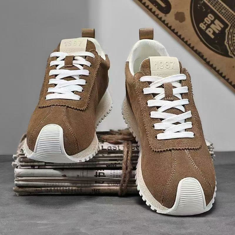 Mens Breathable Mesh Round Toe Trainers