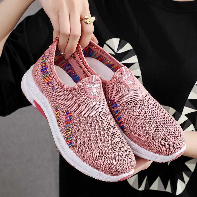 Womens Breathable Mesh Lightweight Round Toe Trainers