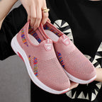 Womens Breathable Mesh Lightweight Round Toe Trainers