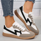 Womens Leather Breathable Height Increasing Platform Black Trainers