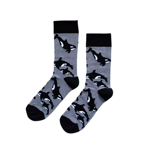 Bare Kind Save the Orcas Bamboo Socks
