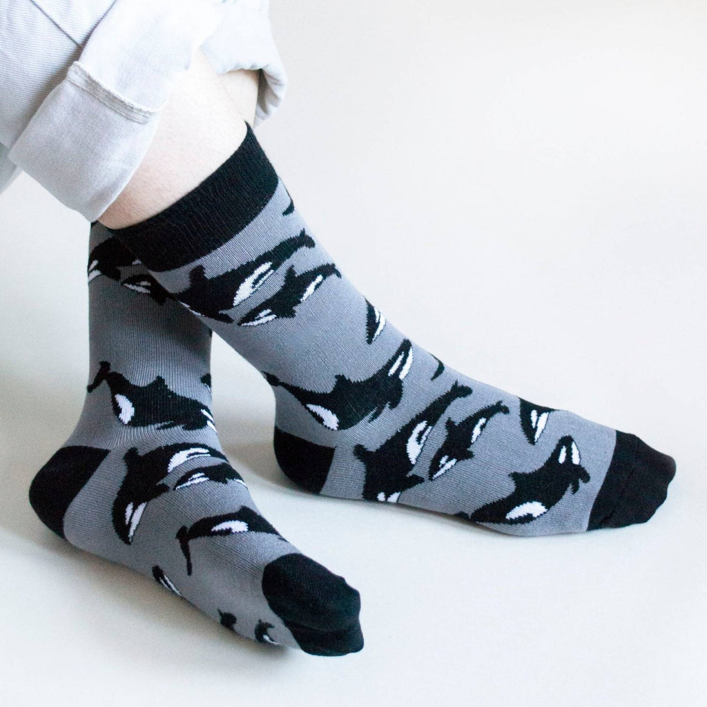 Bare Kind Save the Orcas Bamboo Socks