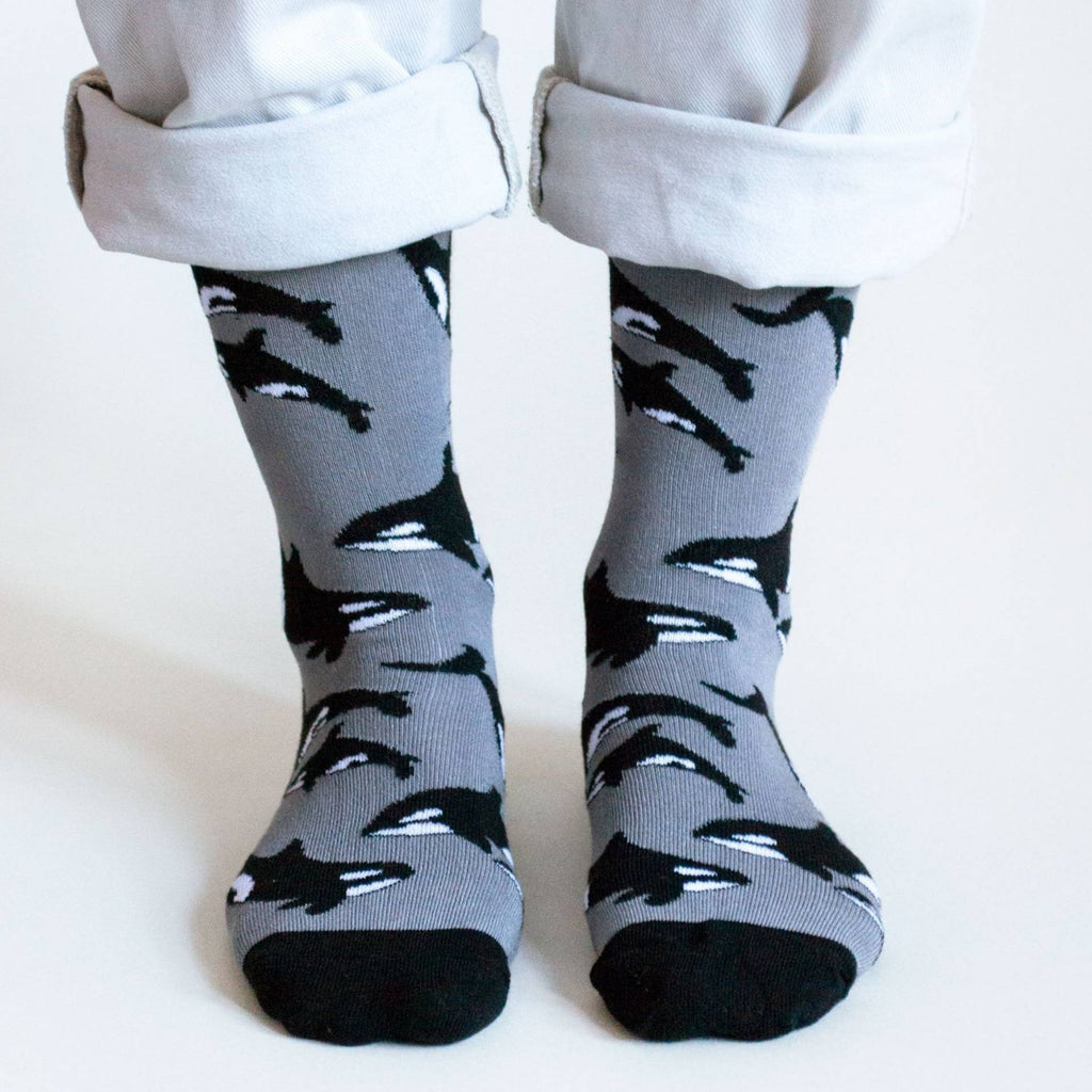 Bare Kind Save the Orcas Bamboo Socks